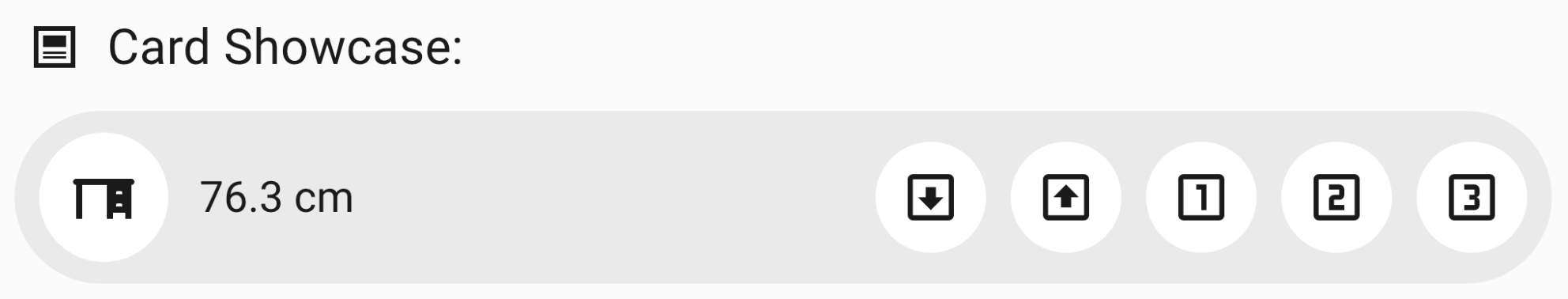 Picture of a standing desk control panel
