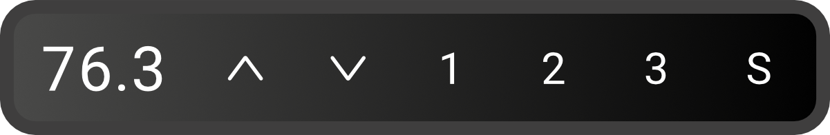 Picture of a standing desk control panel